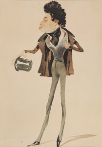 Karikatur av Alexander Dumas Pere (1802-70)